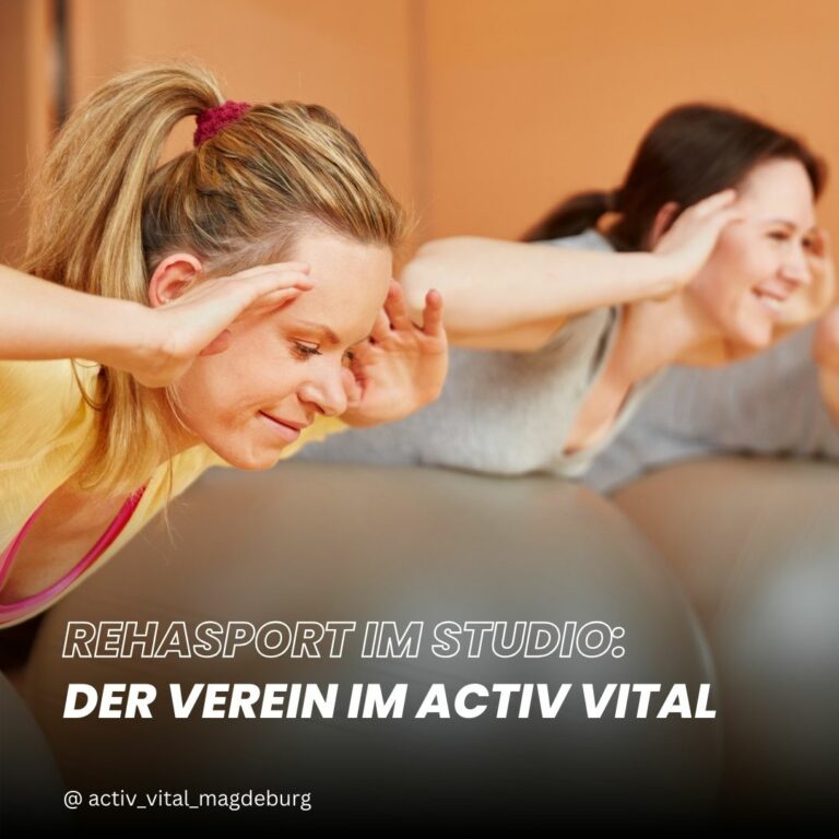 Rehasport im Fitnessstudio über den eigenen Verein